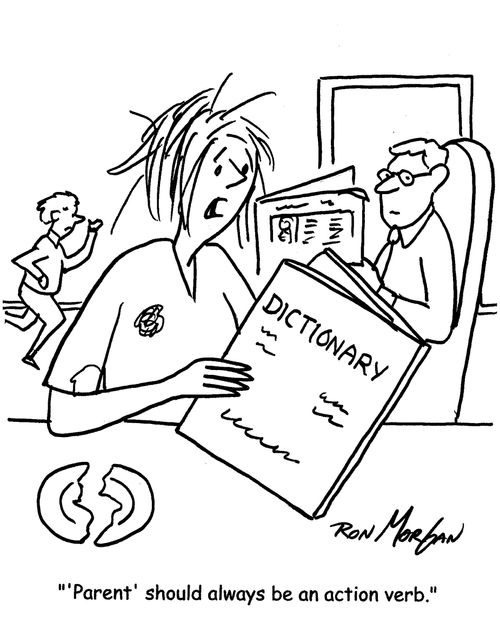 "'Parent' should always be an action verb."