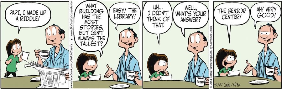 "Papi, I made up a riddle!"