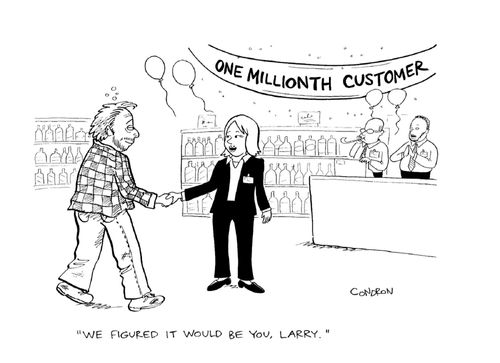 "We figured it would be you, Larry."