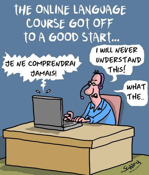 The online language course got off to a good start...