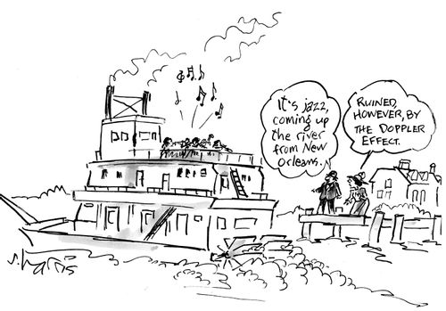 "It's jazz, coming up the river from New Orleans."
