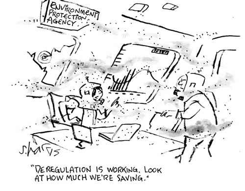 "Deregulation is working. Look at how much we're saving."