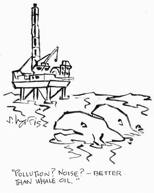 "Pollution? Noise? Better than whale oil."