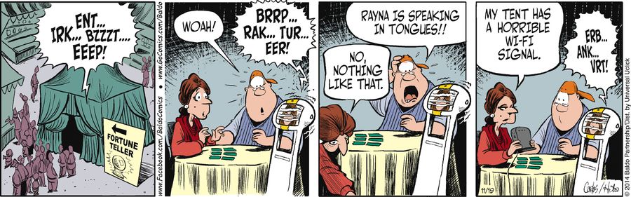 "Woah!! Rayna is speaking in tongues!"