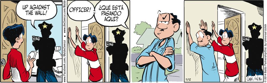 "Officer! Que esta pasando aqui?"