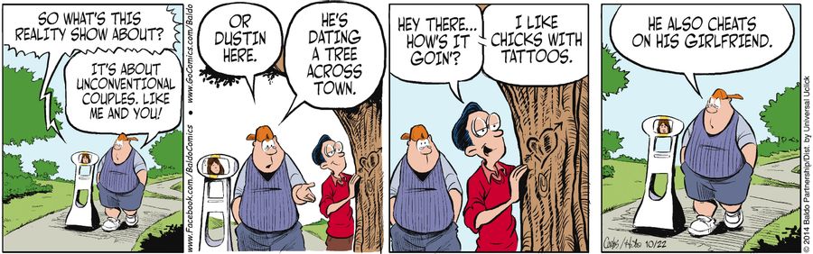 "It's about unconventional couples. Like me and you!"