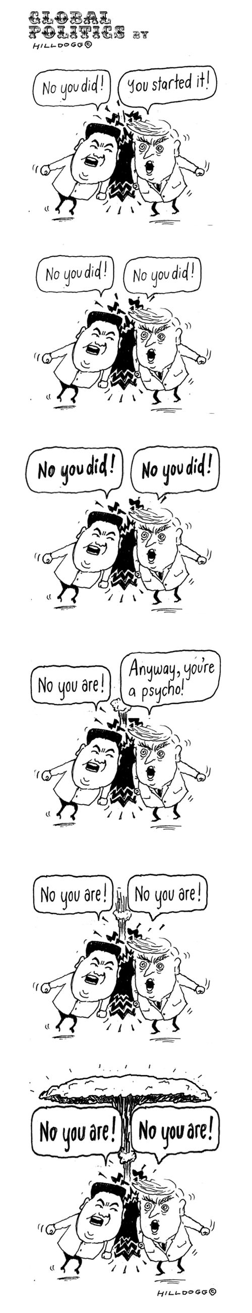 Kim Jong un and Donald Trump