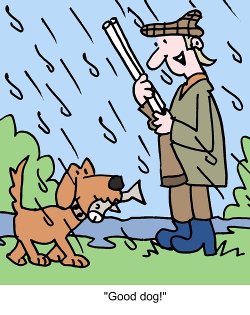 "Good dog!"