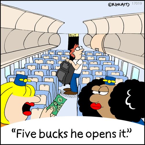 "Five bucks he opens it."
