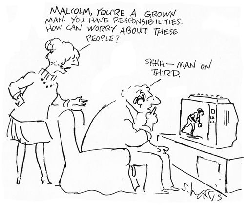 "Malcolm, you're a grown man. You have responsibilities. How can you worry about these people?" 