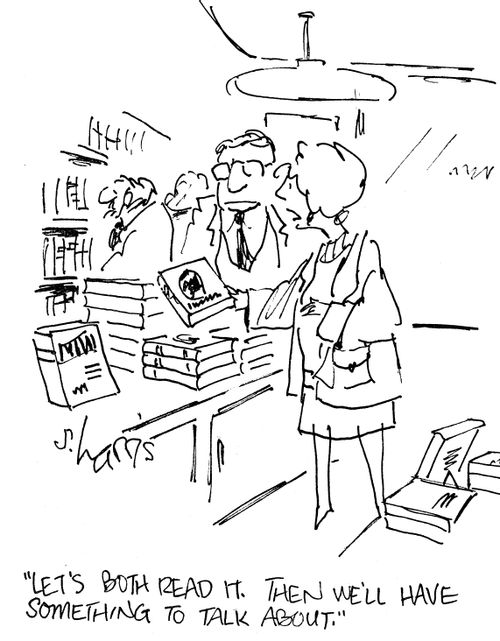 "Let's both read it. Then we'll have something to talk about."