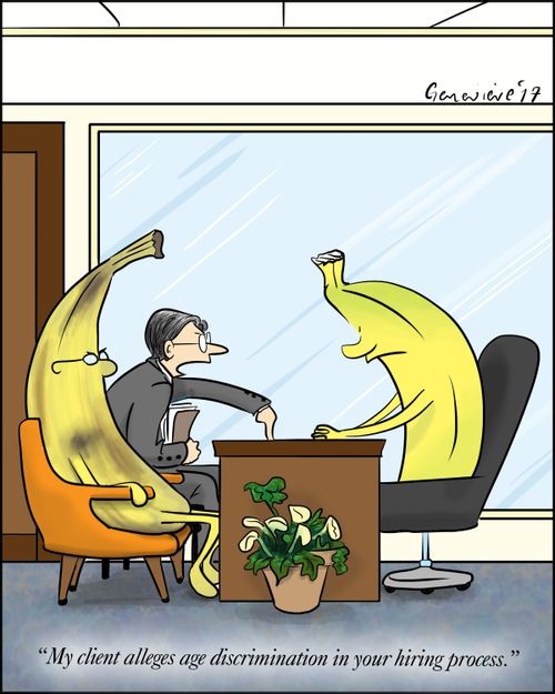 "My client alleges age discrimination in your hiring process."