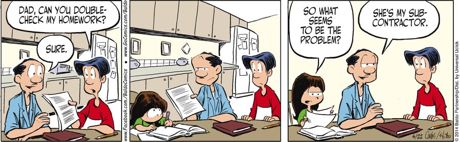 "Dad, can you double-check my homework."