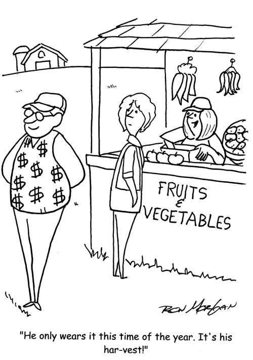 "He only wears it this time of the year. It's his har-vest."