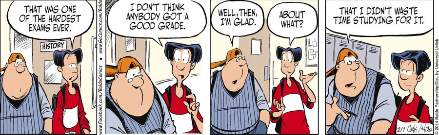 "That was one of the hardest exams ever. I don't think anybody got a good grade."