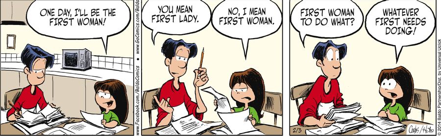 "One day, I'll be the first woman!"