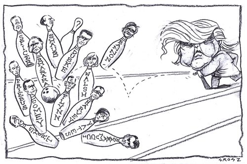 Trump fires his entire White House cabinet.