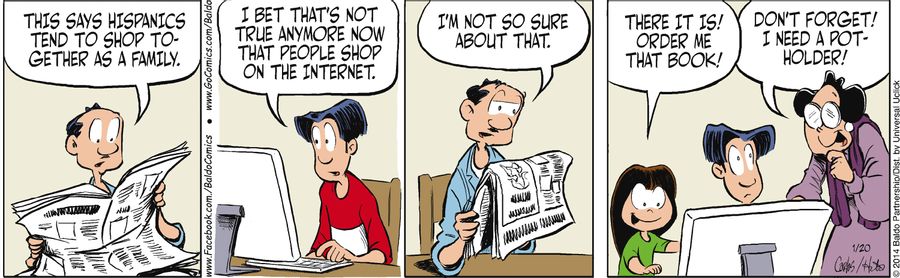 "This says Hispanics tend to shop together as a family."