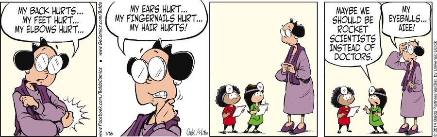 "Maybe we should be rocket scientists instead of doctors."