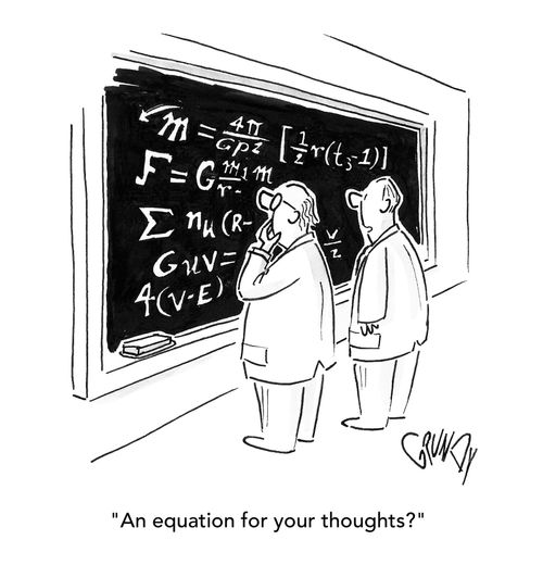 "An equation for your thoughts?"