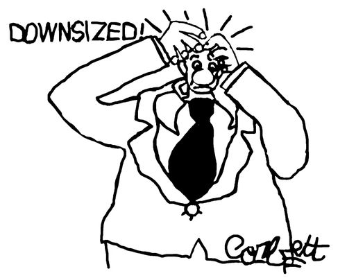 Downsized!  (Man with shrunken)