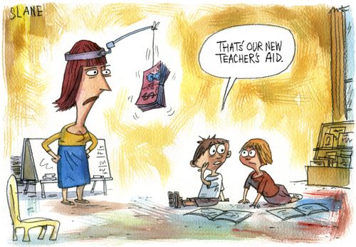 "That's our new teacher's aid."