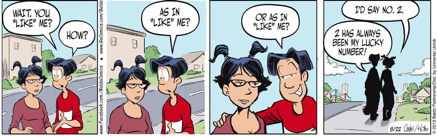 "Wait...you like me? How? As in 'like' me? Or as in 'like' me?"
