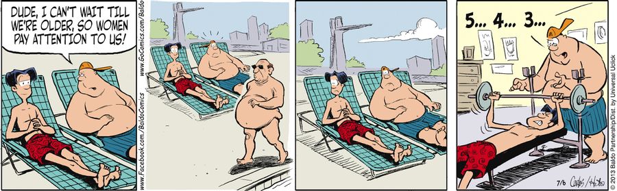 "Dude, I can't wait till we're older, so women pay attention to us!"