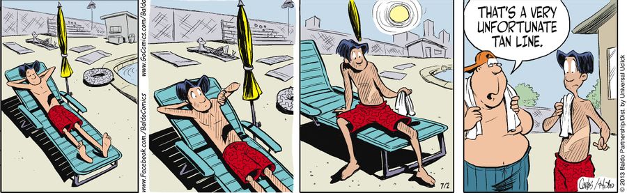 "That's a very unfortunate tan line."