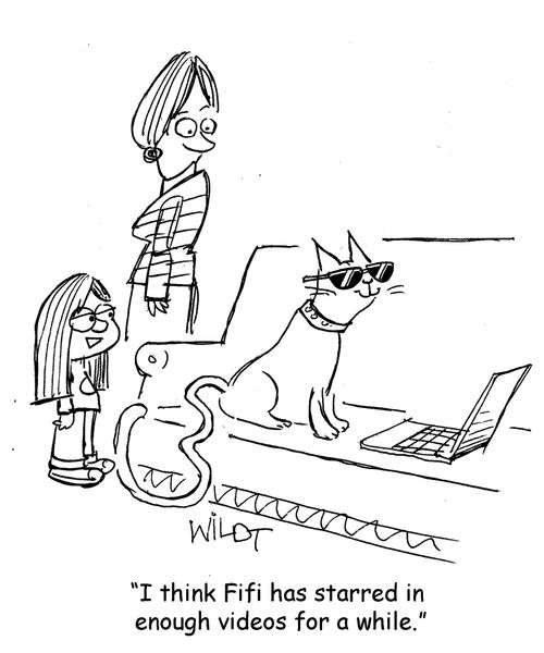 "I think Fifi has starred in enough videos for a while."