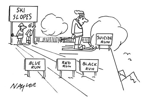 Ski Slopes: Suicide Run