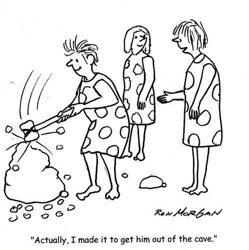 "Actually, I made it to get him out of the cave."