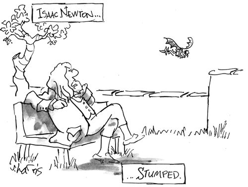 Isaac Newton...stumped.