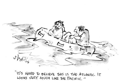 "It's hard to believe this is the Atlantic. It looks very much like he Pacific."