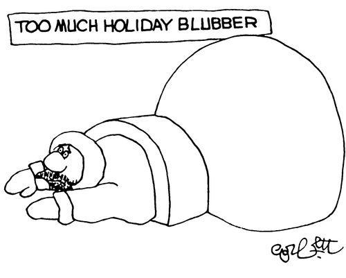Too much holiday blubber.