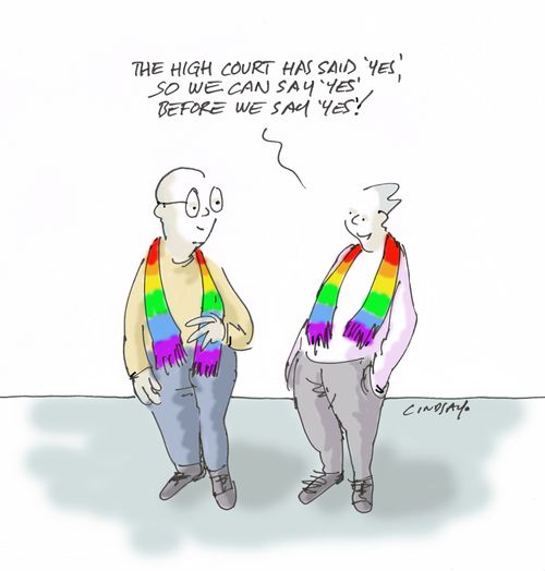 "The High Court has said 'Yes,' so we can say 'Yes', before we say 'Yes'!"