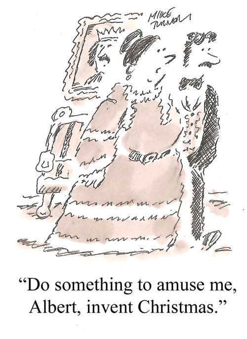 "Do something to amuse me, Albert, invent Christmas."