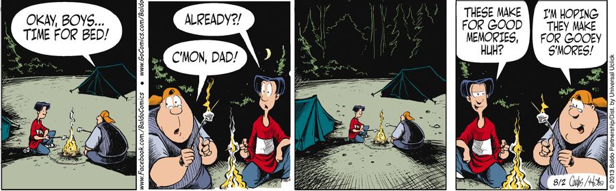 "Okay, boys...time for bed!"