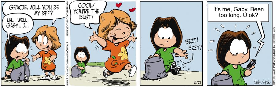 "Gracie, will you be my BFF?"