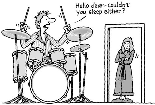"Hello dear- couldn't you sleep either?"