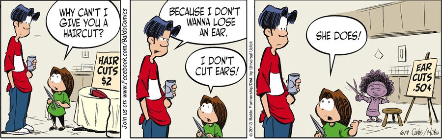 "Why can't I give you a haircut?"