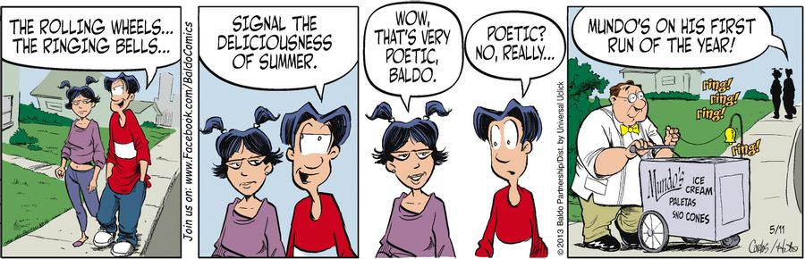 "The rolling wheels...the ringing bells...signal the deliciousness of summer."