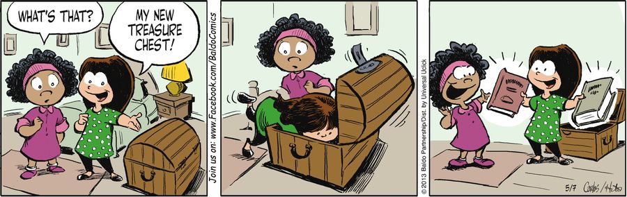 "My new treasure chest!"