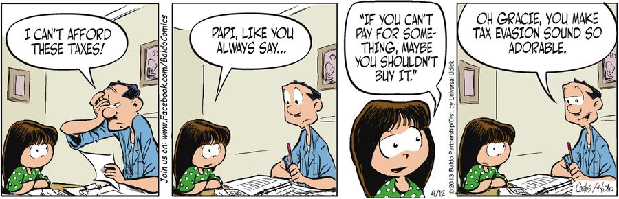 "Oh Gracie, you make tax evasion sound so adorable."