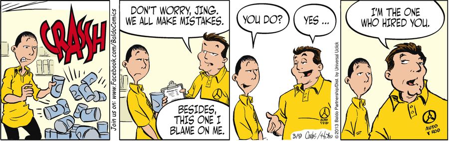 "Don't worry, Jing. We all make mistakes. Besides, I blame this one on me."