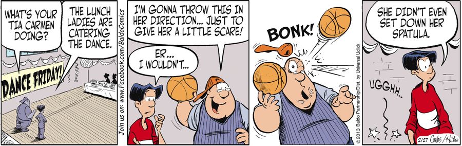 "I'm gonna throw this in her direction...just to give her a little scare!"