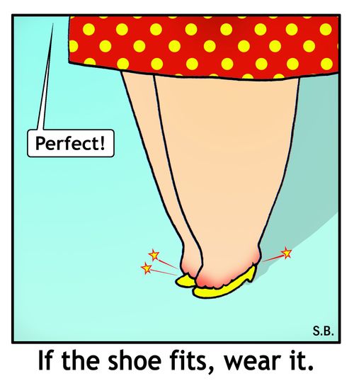If the shoe fits, wear it.