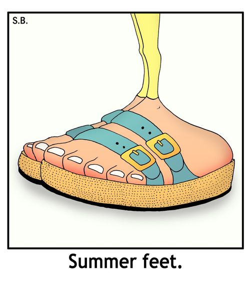 Summer feet.
