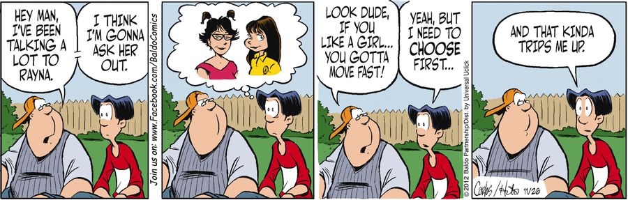"Look dude, if you like a girl...you gotta move fast!"
