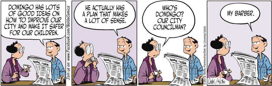 "Domingo has lots of good ideas on how to improve our city and make it safer for our children. He actually has a plan that makes a lot of sense."